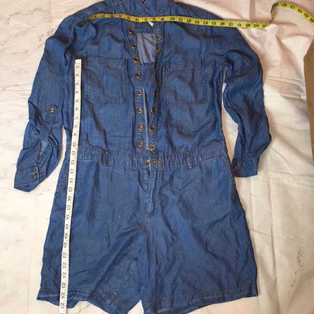 Michael Kors Nwt Chambray Soft Denim Button Front… - image 5